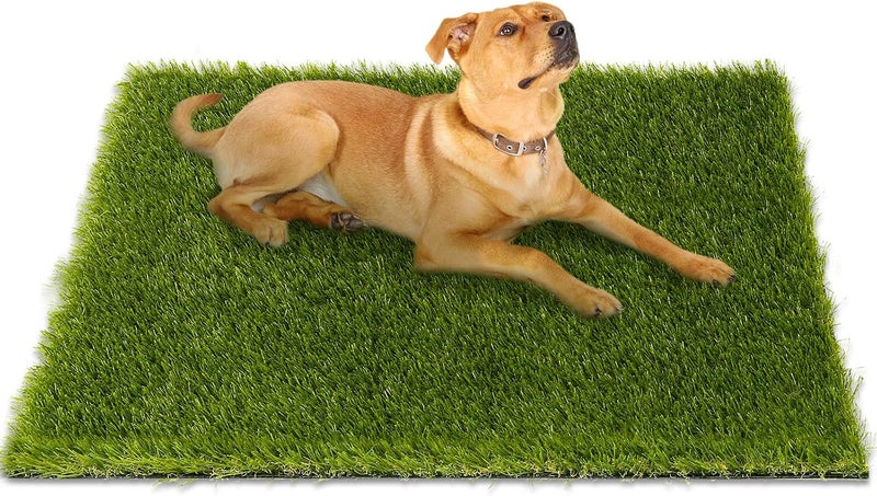 CooRug Fake Grass, 48 x 32 Inches Artificial Grass for Dogs, Realistic Turf for Indoor Outdoor Door Mat Balcony Patio Lawn Decoration - Image 1